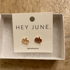 Gold Pumpkin Earrings